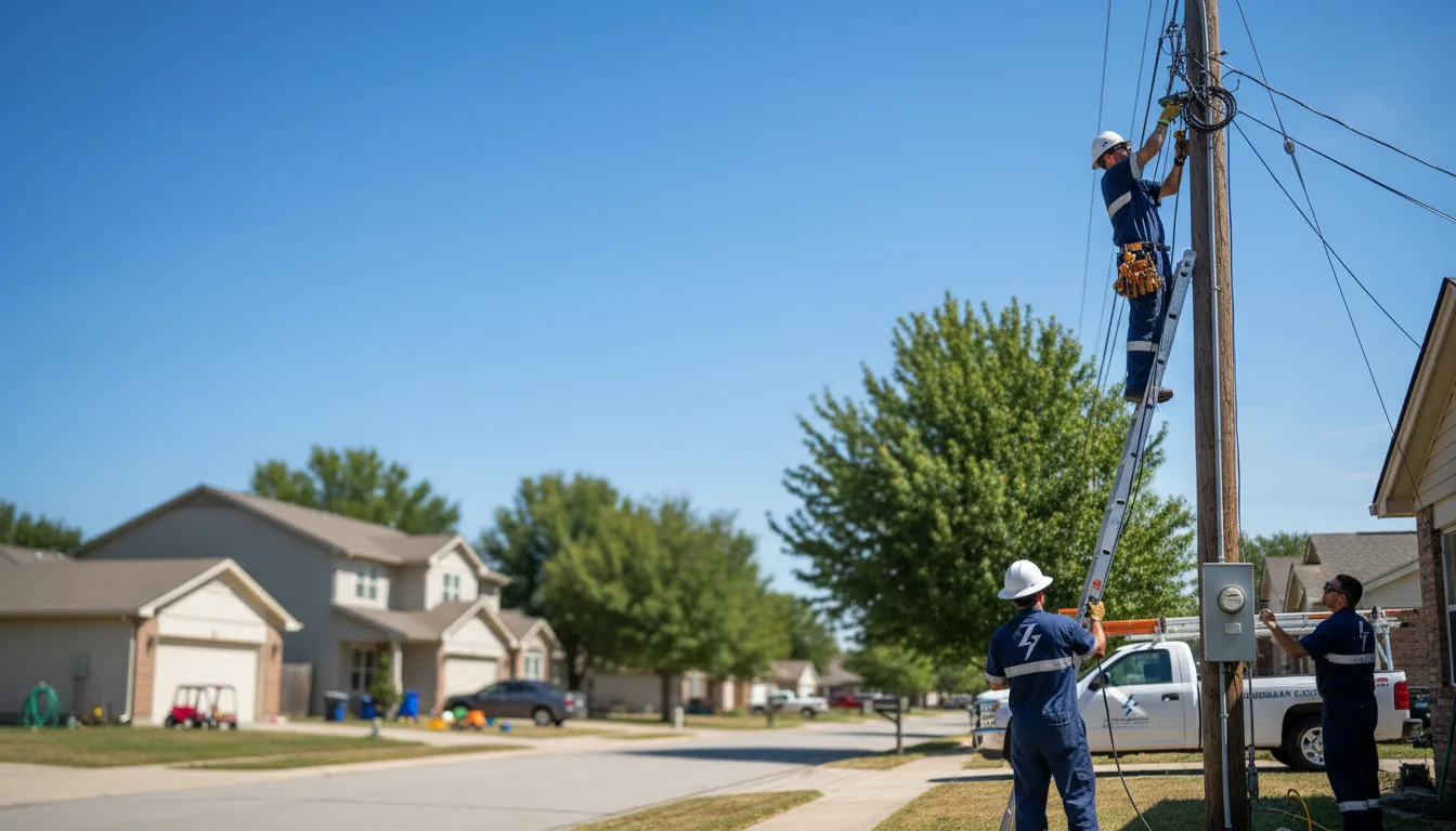 Residential electrician providing installation services in Woodland, MI